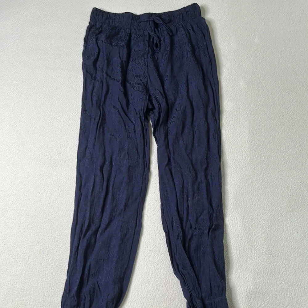 NATION LTD Matching Navy Leopard Set: Aya Cami & Fremont Un-Jogger